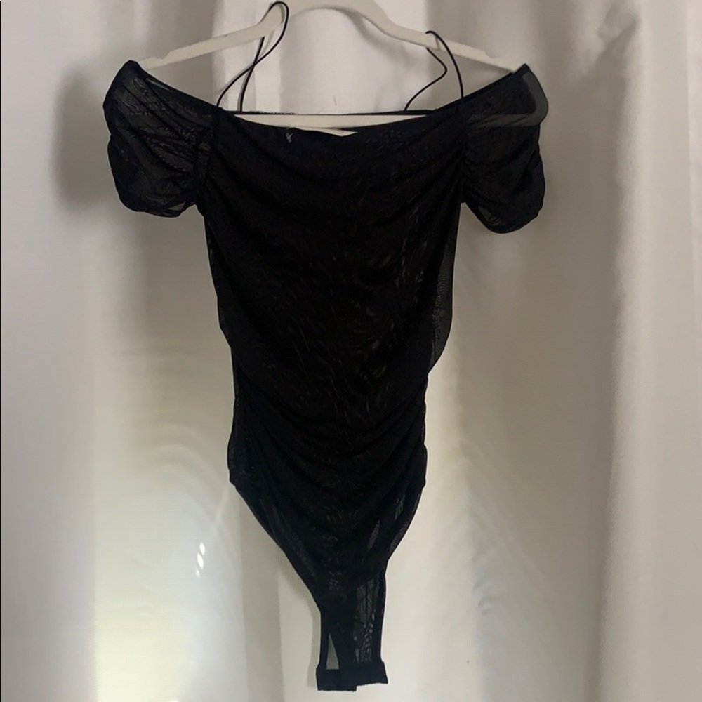 Mesh black bodysuit